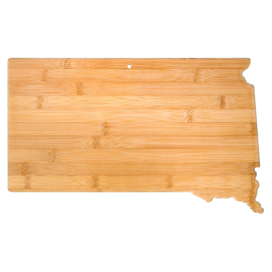 South Dakota State-Shaped Bamboo Serving & Cutting Board
