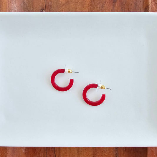 Micro Cam Mini Hoops - Scarlet