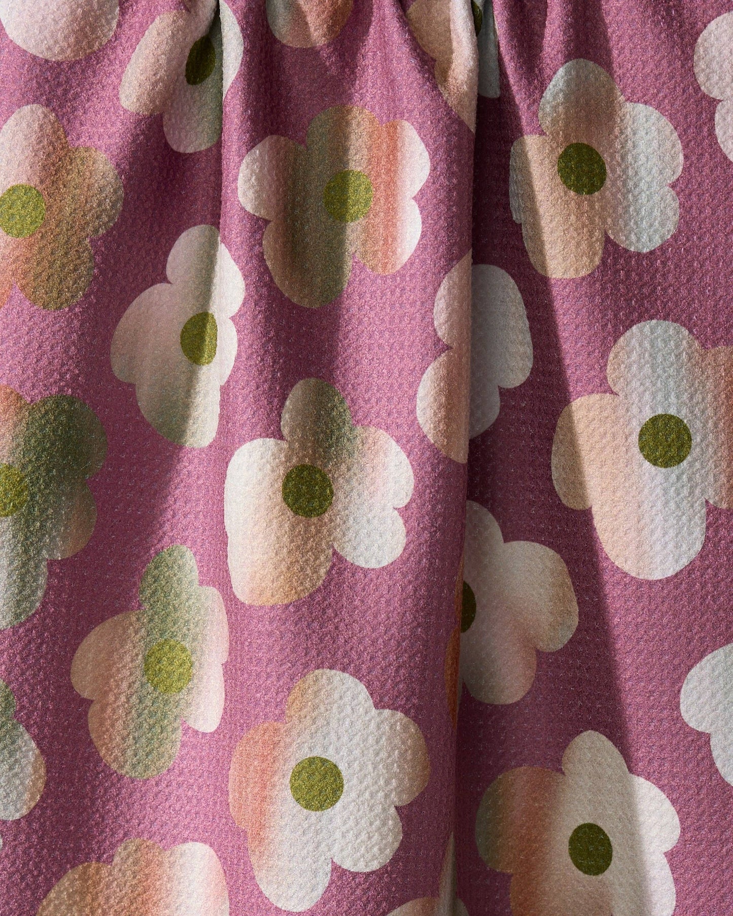 Brushed Bouquet Geometry Tea Towel