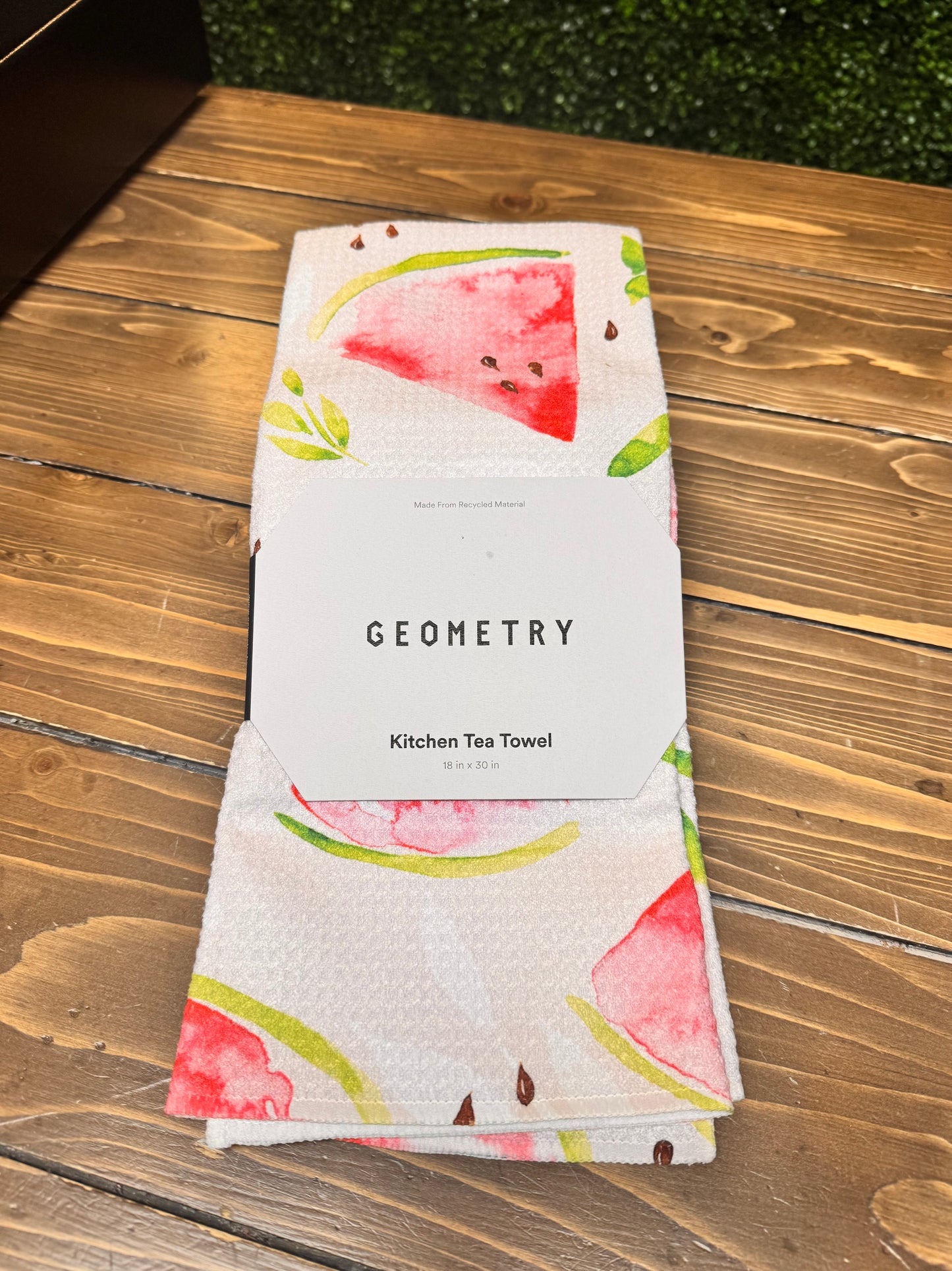 Watermelon Slice Geometry Towel