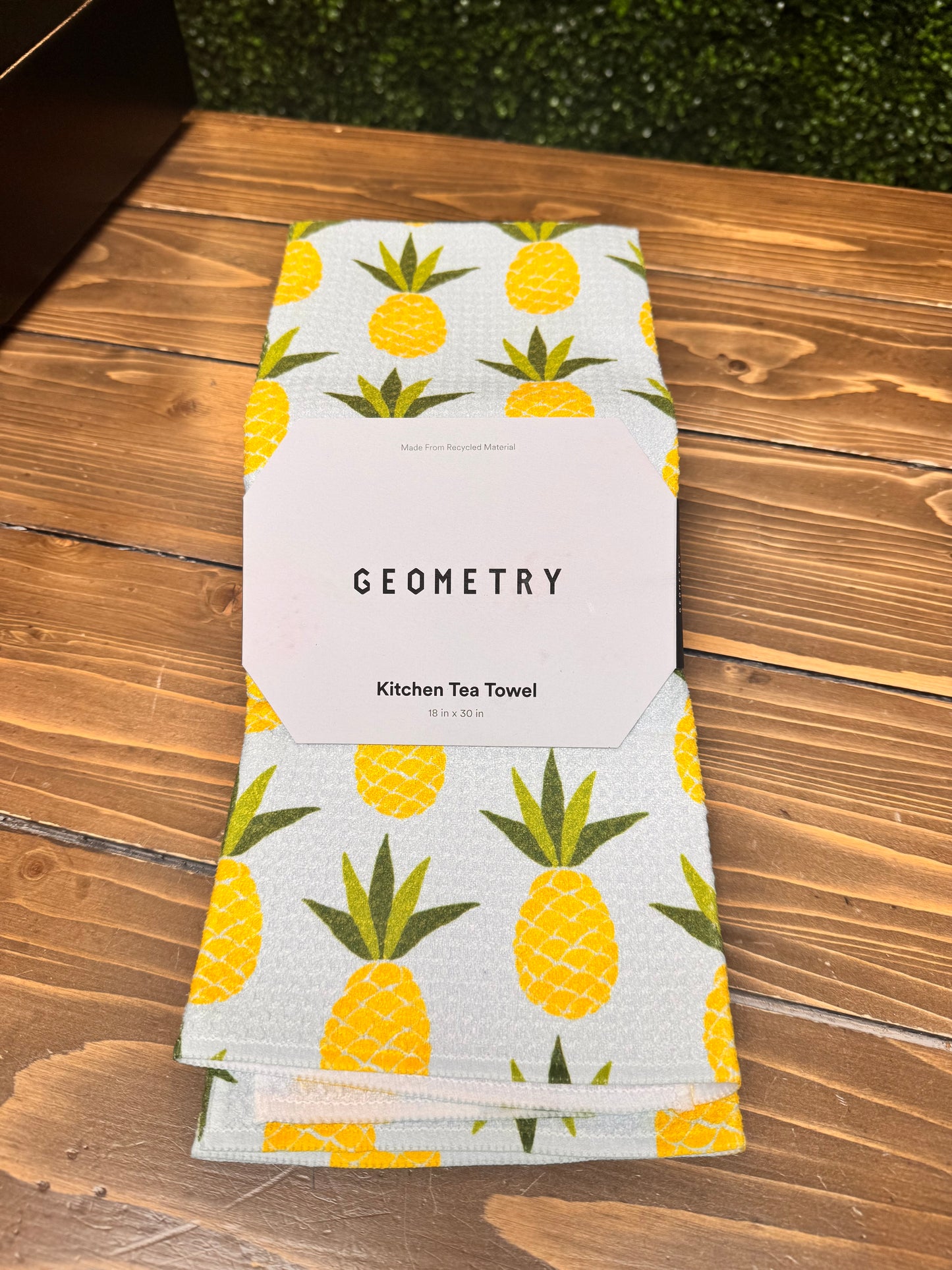 Sweet Pineapple Geometry Tea Towel