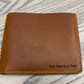 Leather Wallet-One Step at a Time