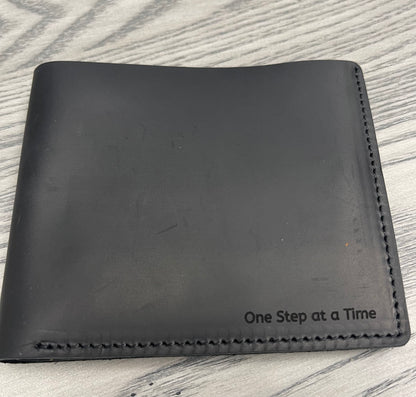 Leather Wallet-One Step at a Time