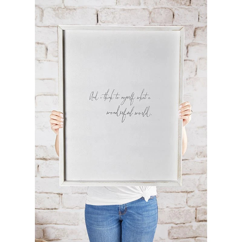 Face to Face Word Board - And I Think To Myself What A Wonderful World
