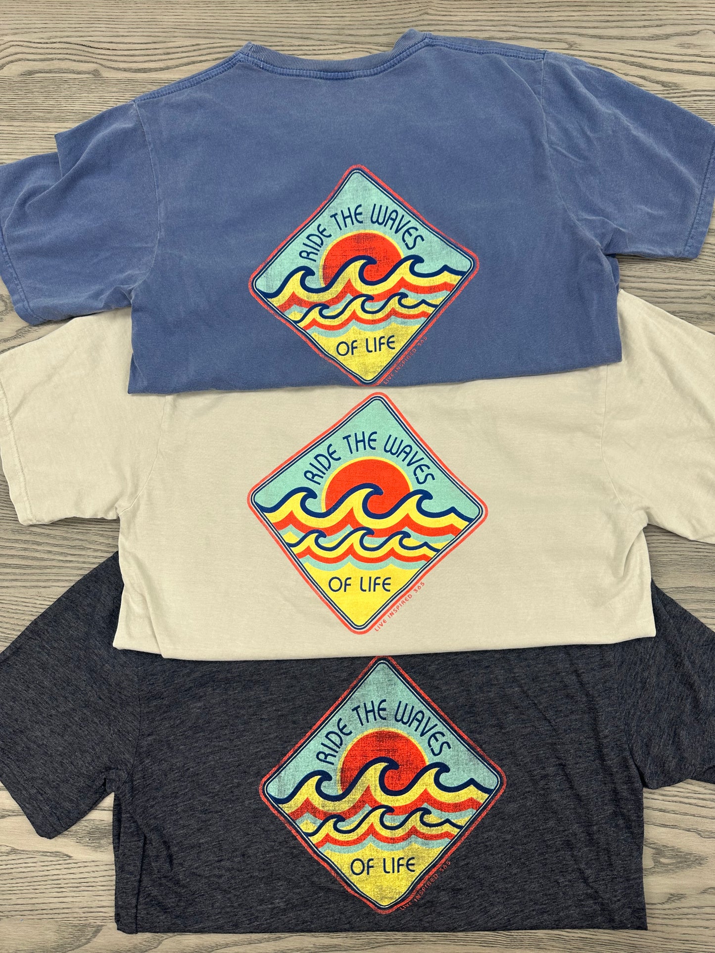 Ride the Waves Ringspun Tee