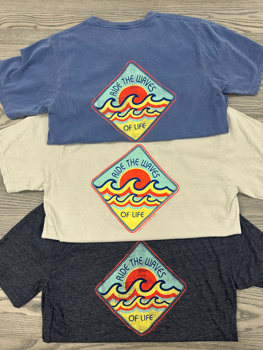 Ride the Waves Ringspun Tee