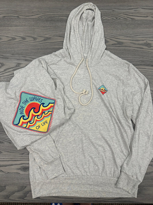 Ride the Waves Tri-blend Hooded Tee