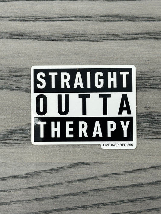 Straight Outta Therapy | Sticker