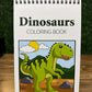 Dinosaurs Spiral Coloring Book