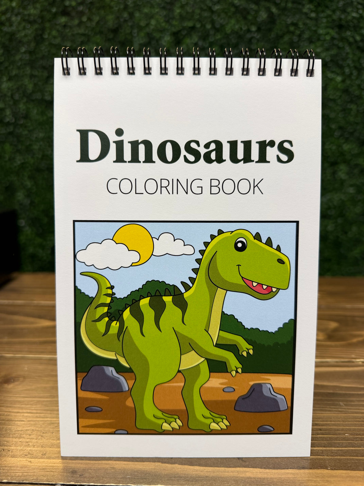 Dinosaurs Spiral Coloring Book