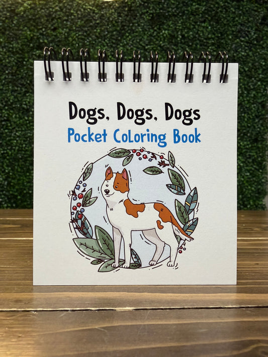 Dogs, Dogs, Dogs Pocket Coloring Book
