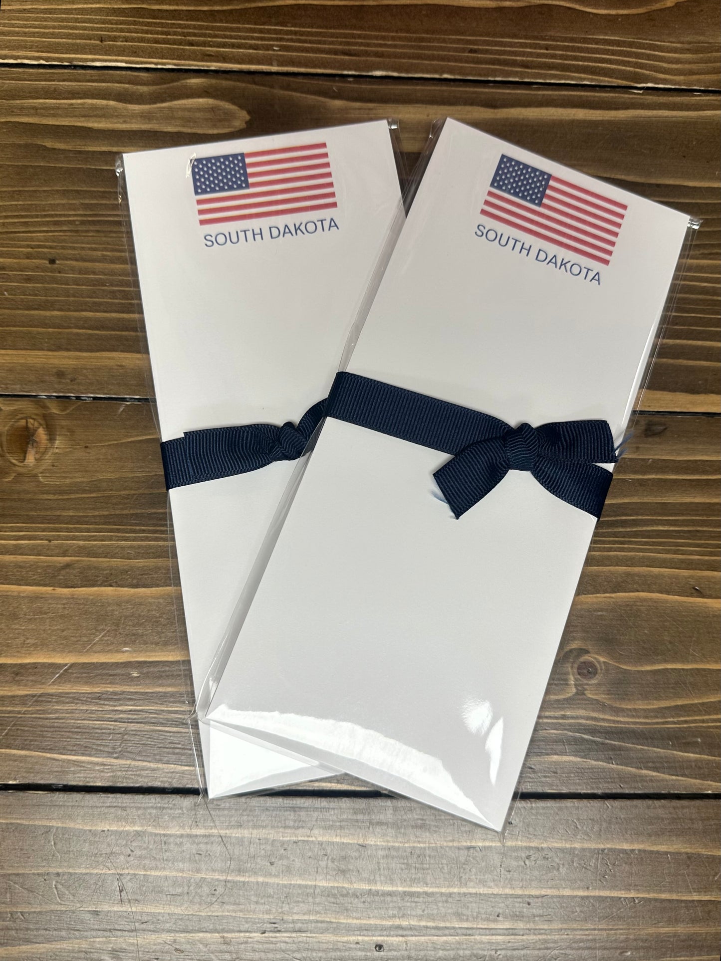 South Dakota  USA FLAG SKINNIE Notepad