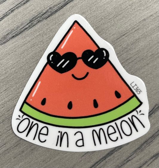 One in a Melon Sticker