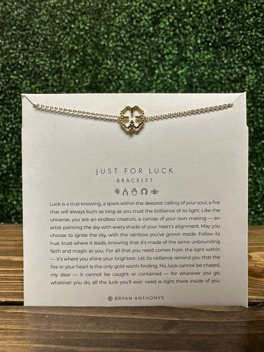 Just For Luck Clover Bracelet