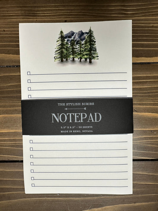 Pinetree Mountain Notepad