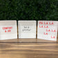 Small Lucite Christmas Blocks