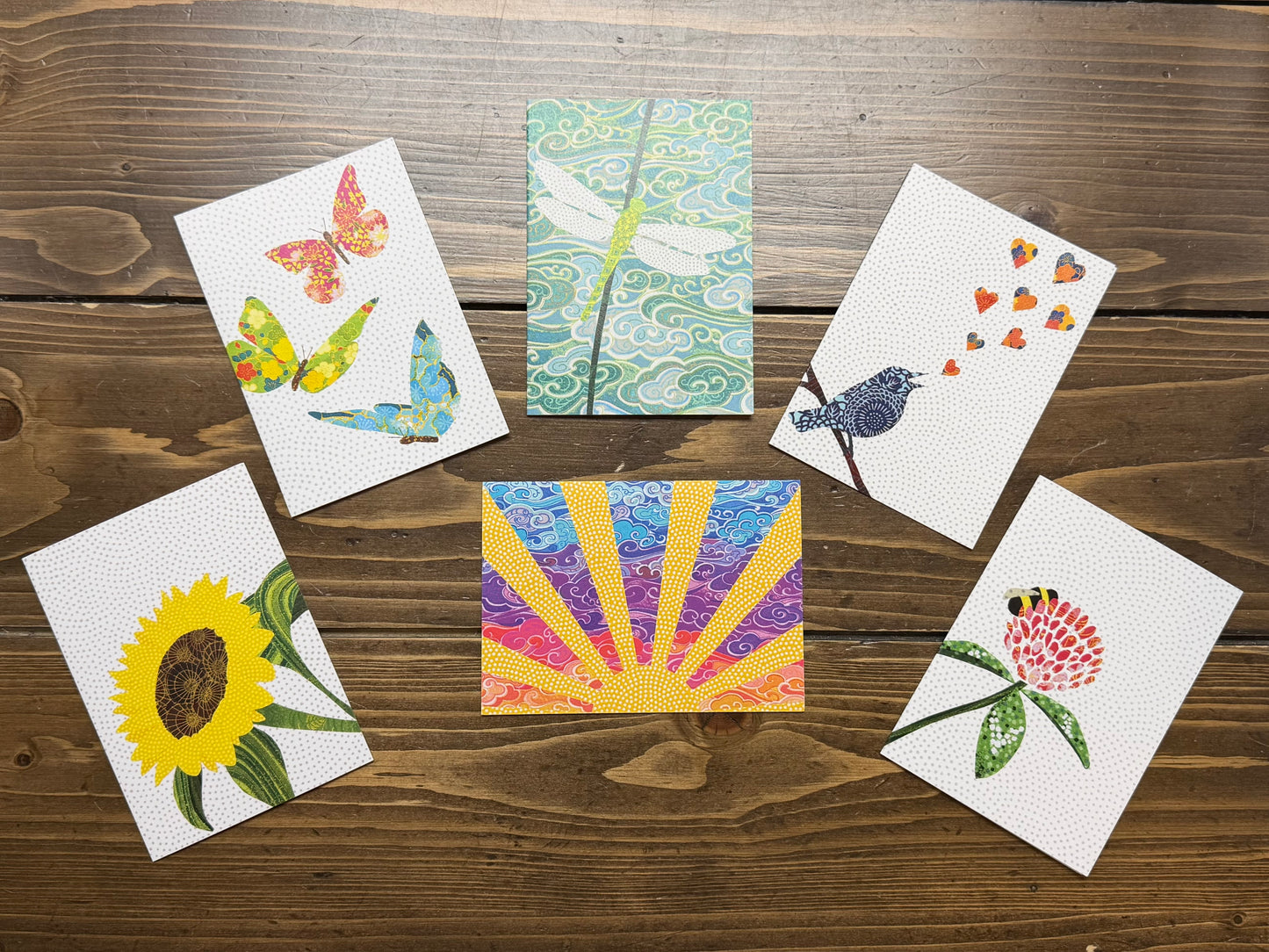 Nature's Notes - Collection of 6 beautiful note cards
