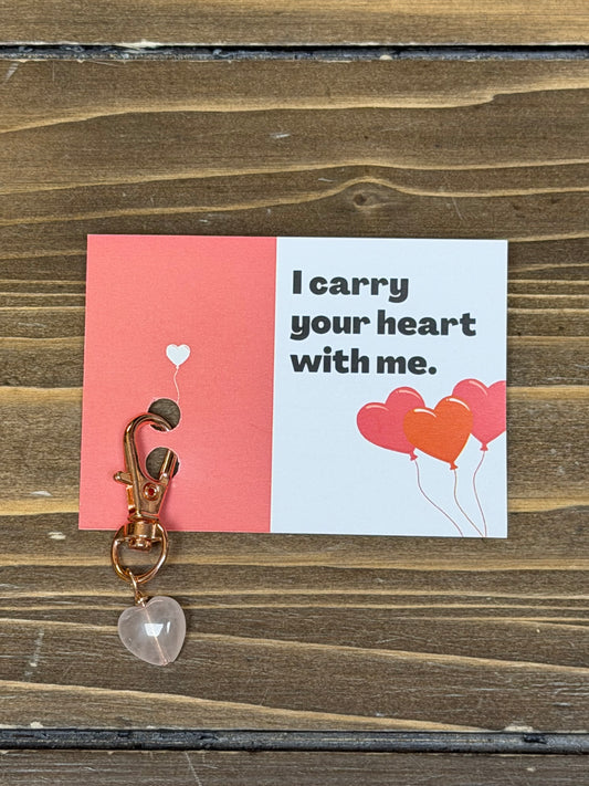 Carry Your Heart Bag Tag/Charm