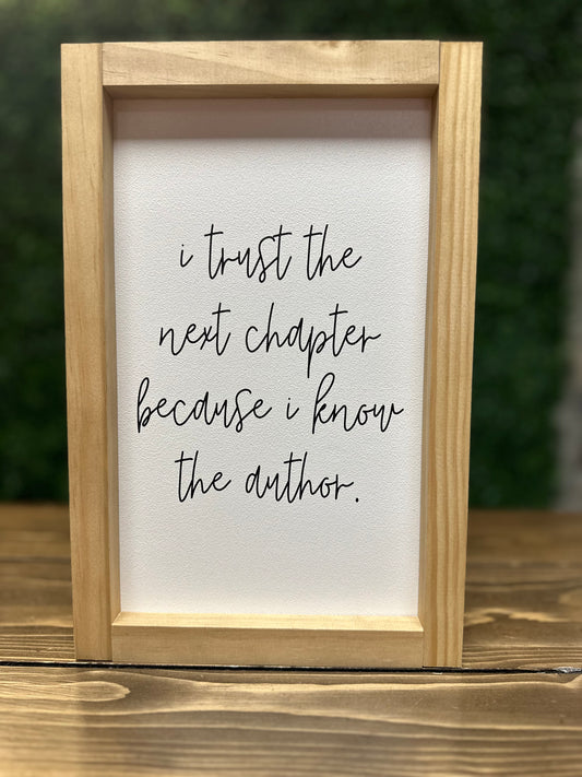 I Trust the Next Chapter | Wall Art