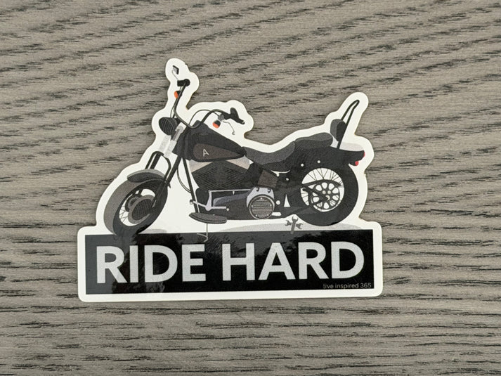 Ride Hard | Sticker – live inspired 365