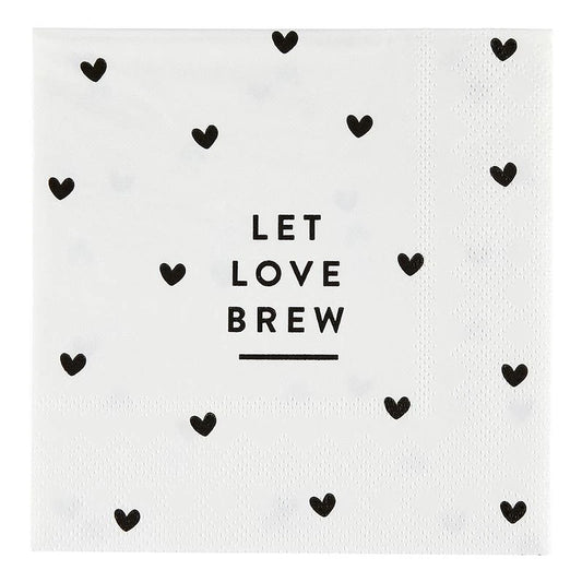 Cocktail Napkins - Let Love Brew