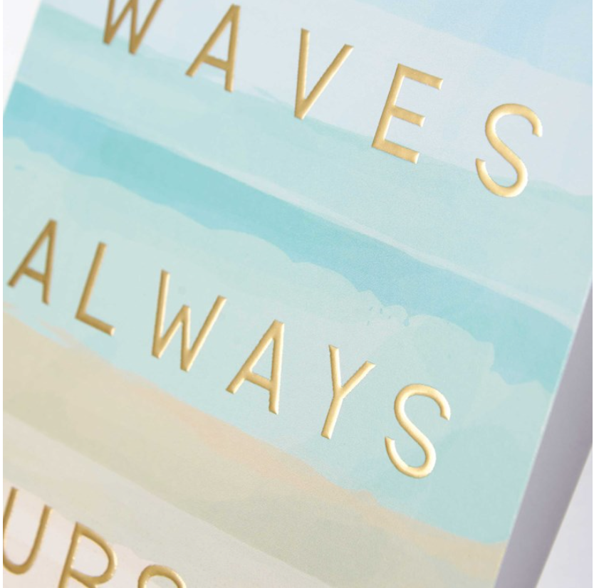 Rough Waves Always Subside Greeting Card
