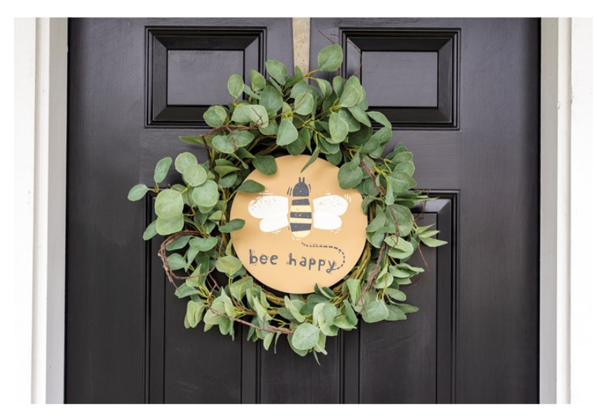 Bee Happy Wreath Insert