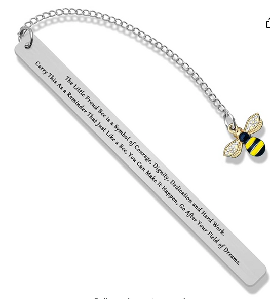 Honey Bee dangle bookmark
