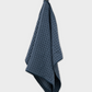 Midnight Blue Waffle Geometry Hand Towel