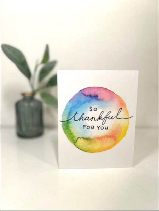 So Thankful For You Card
