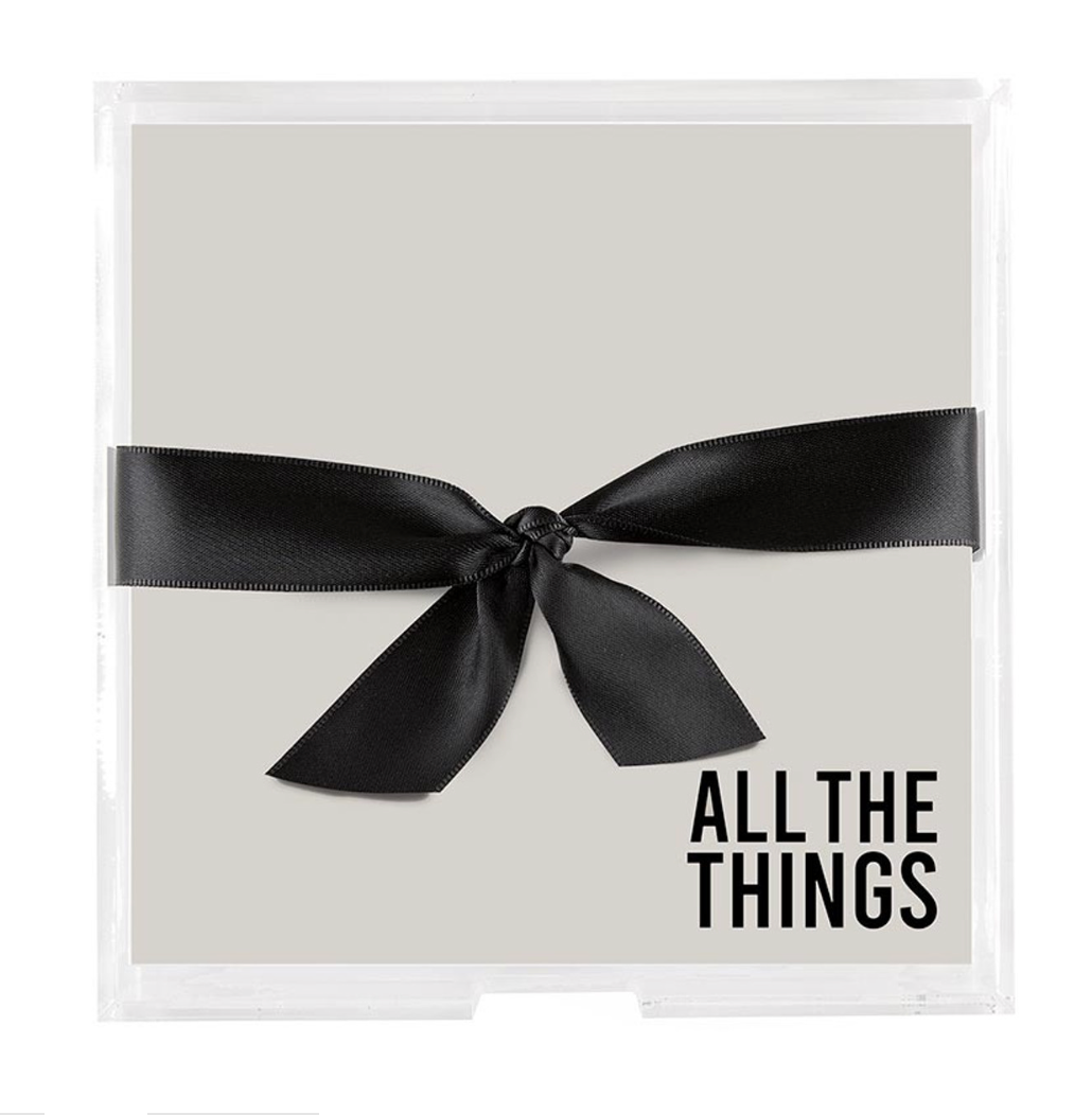 All the Things Notepad with Acrylic Tray