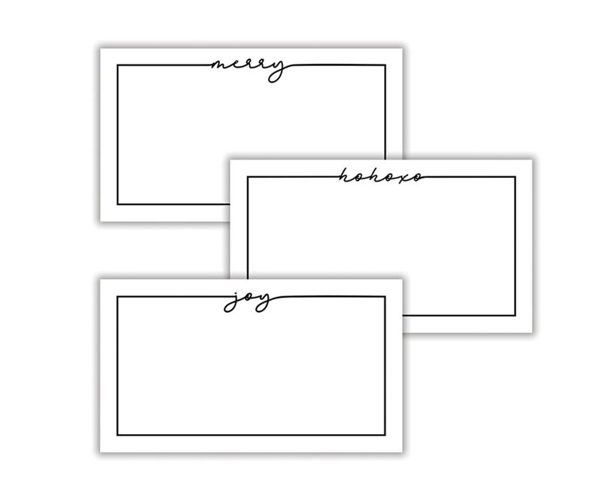 Christmas Modern Placecards