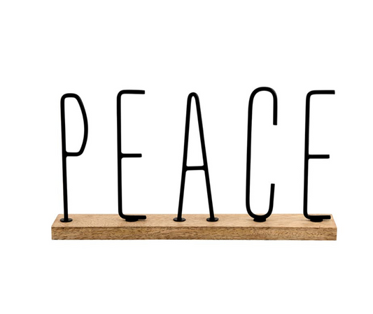 Peace Wood Sign