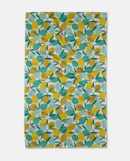 Lemonade Geometry Tea Towel