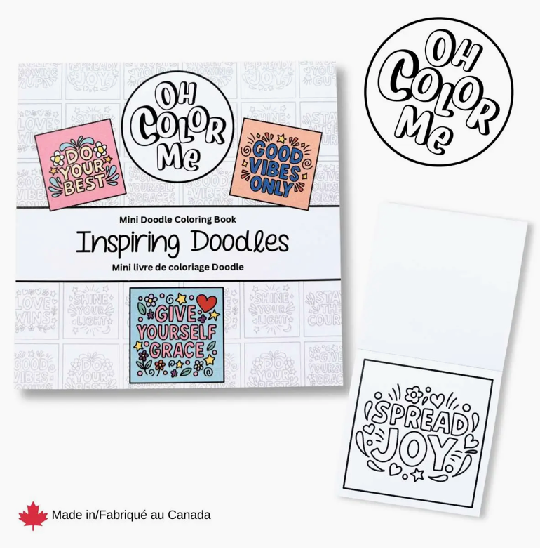Inspiring Doodles Mini Coloring Book
