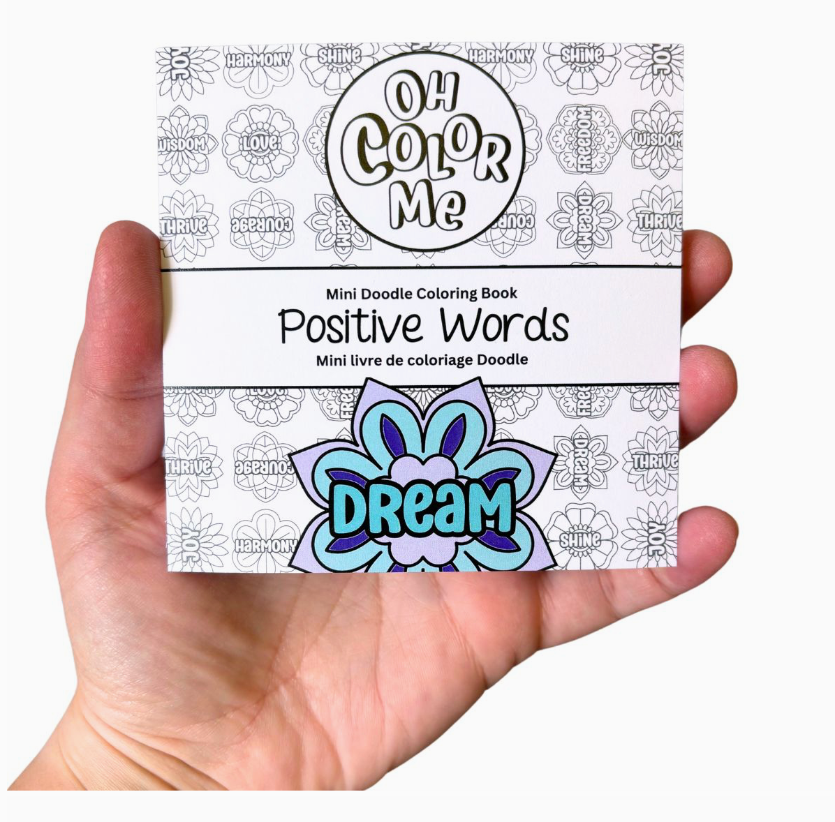 Positive Words Mini Coloring Book