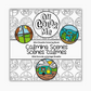 Calming Scenes Mini Coloring Book