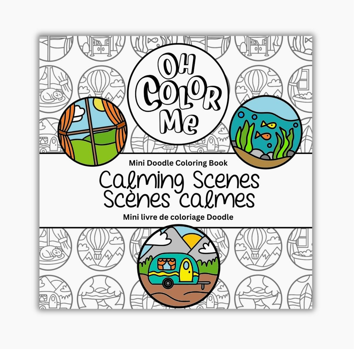 Calming Scenes Mini Coloring Book