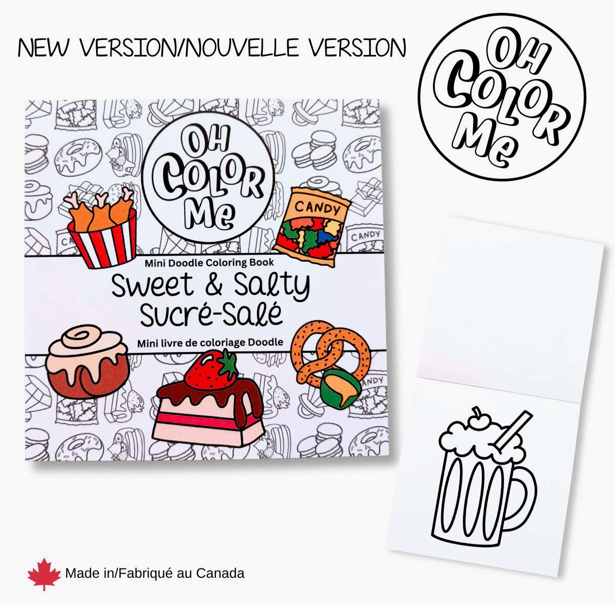 Sweet & Salty Mini Coloring Book