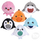 Sea Life Squeezy Bead Plush