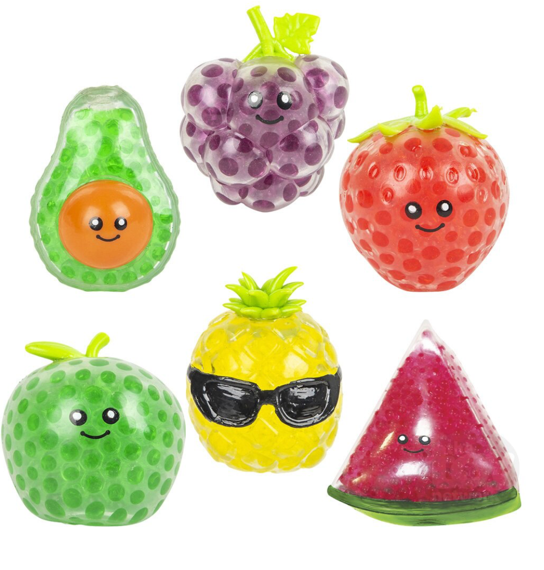 3" Squeezy Bead Fun Fruit