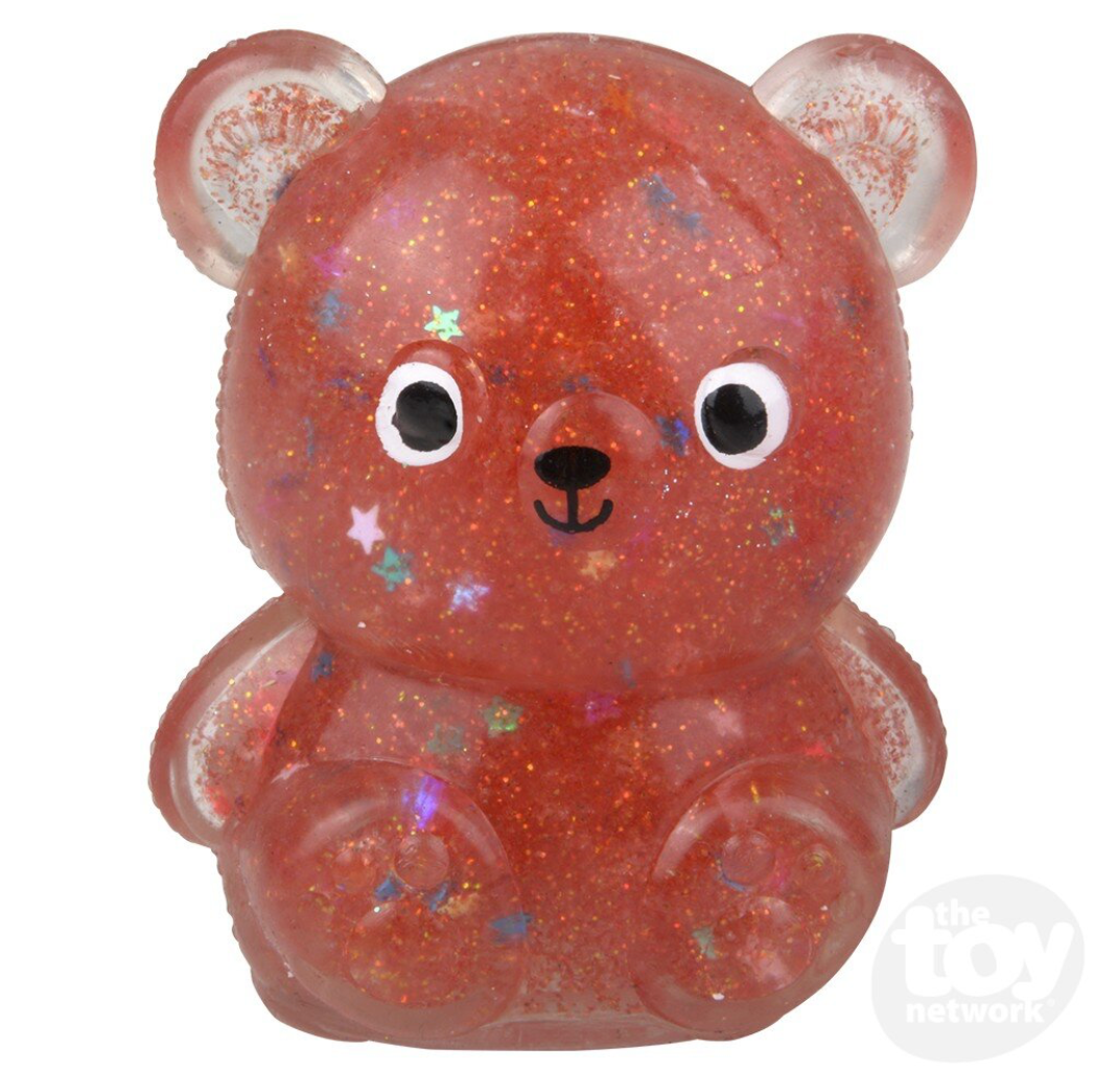 2.25" Squish Glitter Bear