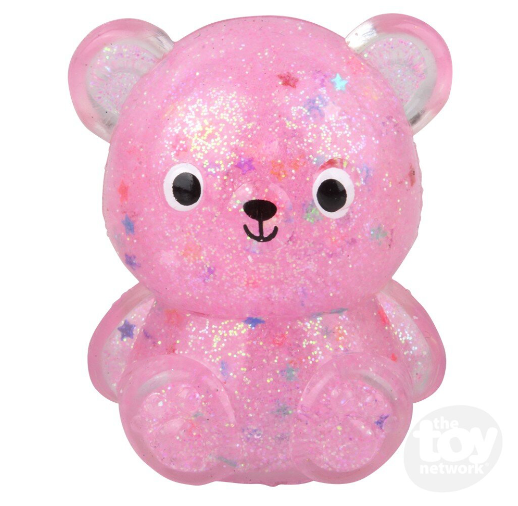 2.25" Squish Glitter Bear
