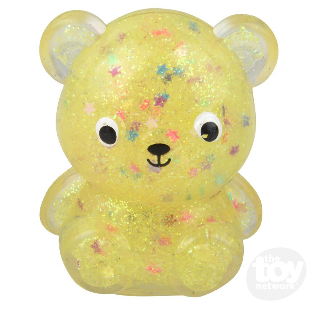 2.25" Squish Glitter Bear