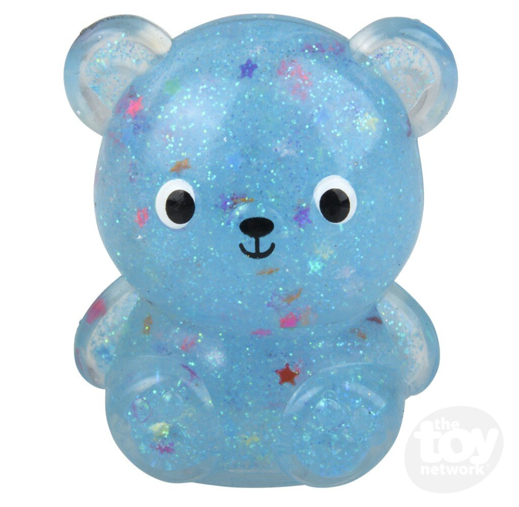 2.25" Squish Glitter Bear
