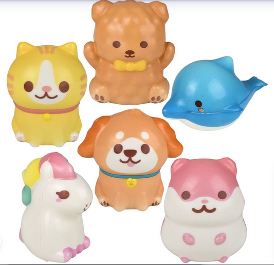 4" Squish Kawaii Animals