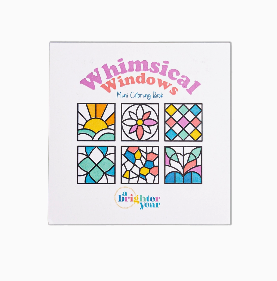 Whimsical Windows - Mini Coloring Book