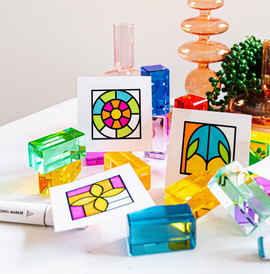 Whimsical Windows - Mini Coloring Book
