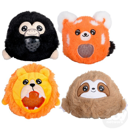 Zoo Animal Squeezy Bead Plush Ball