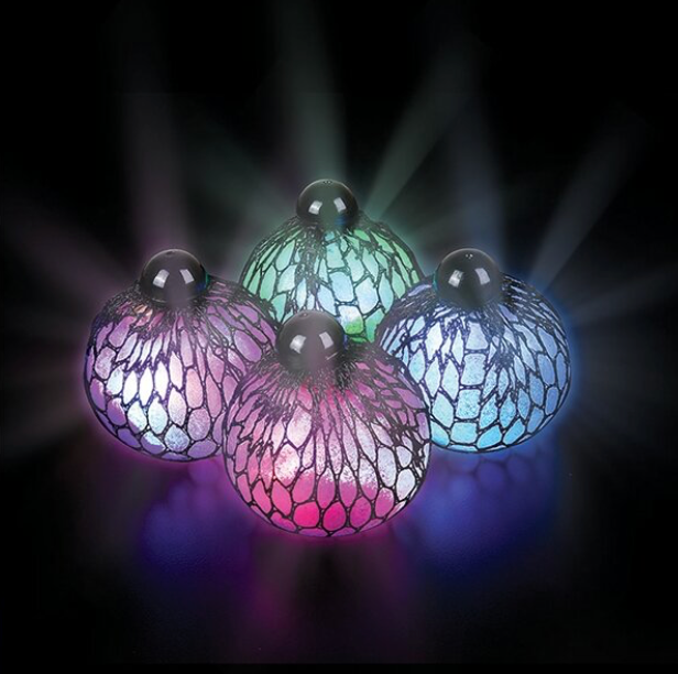 Mesh Squeeze Glitter Ball
